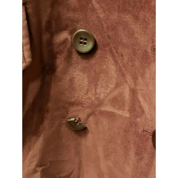 Pasha & Jo of New York Maroon Velvet Jacket Womens Sz 6, wide lapels, Beautiul! - Picture 5 of 12